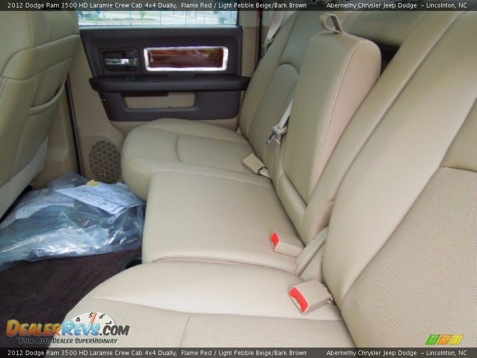 Rear Seat of 2012 Dodge Ram 3500 HD Laramie Crew Cab 4x4 Dually Photo #18