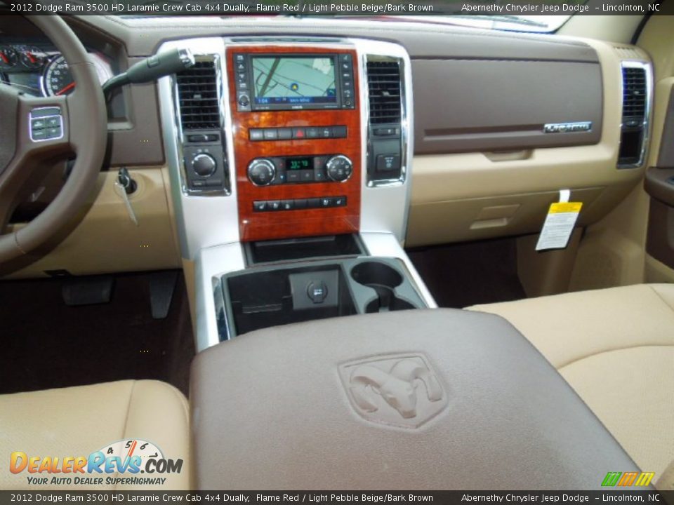 Dashboard of 2012 Dodge Ram 3500 HD Laramie Crew Cab 4x4 Dually Photo #21