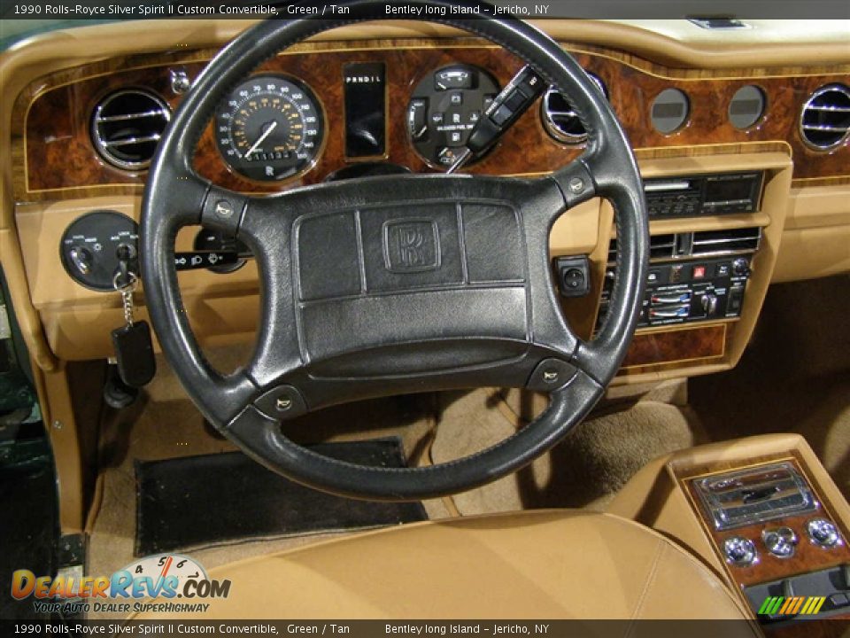 1990 Rolls-Royce Silver Spirit II Custom Convertible Green / Tan Photo #7