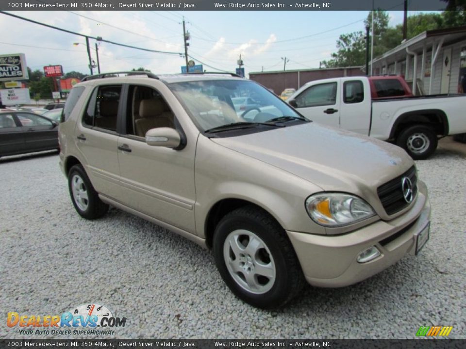 2003 Mercedes-Benz ML 350 4Matic Desert Silver Metallic / Java Photo #1