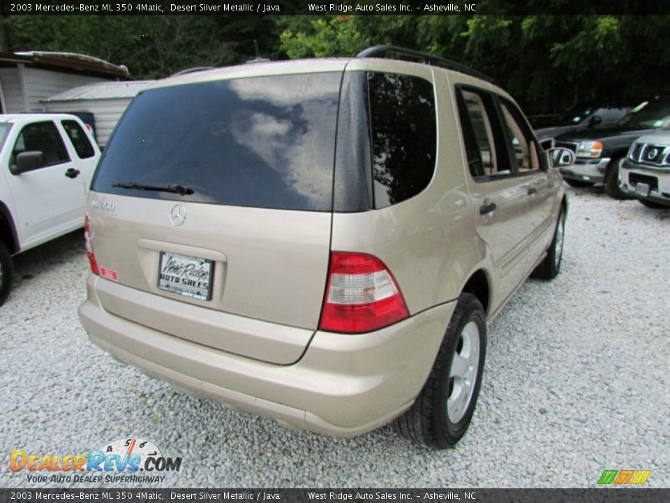 2003 Mercedes-Benz ML 350 4Matic Desert Silver Metallic / Java Photo #5