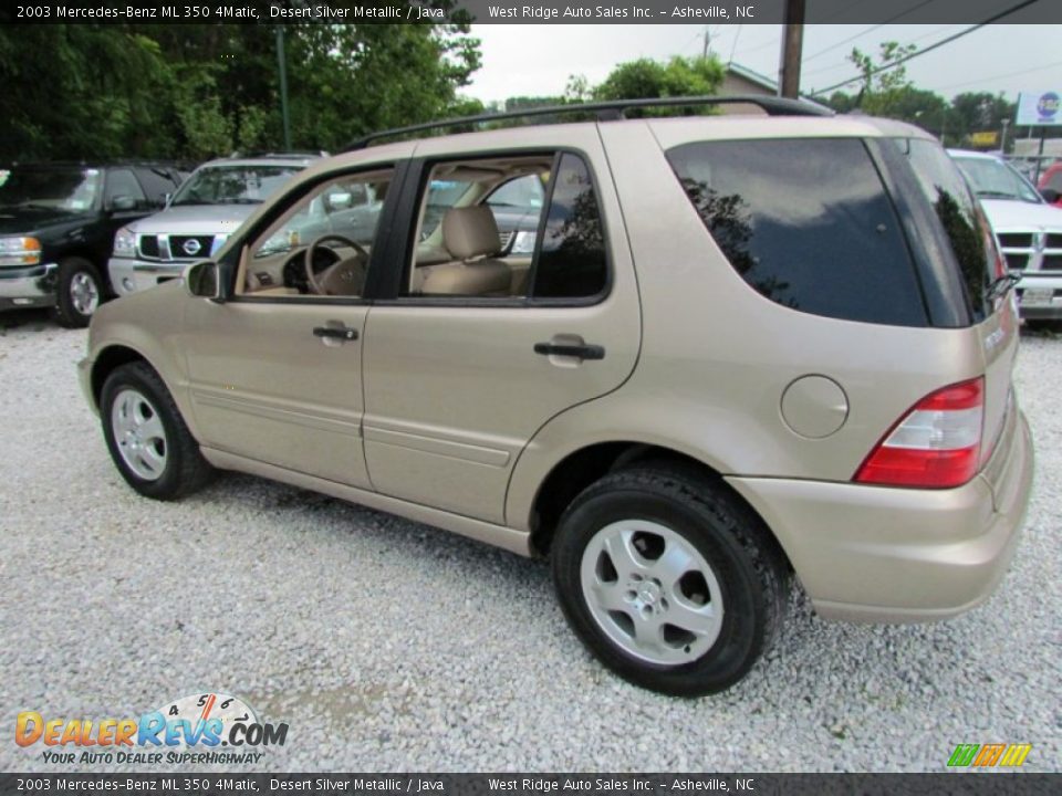 2003 Mercedes-Benz ML 350 4Matic Desert Silver Metallic / Java Photo #8