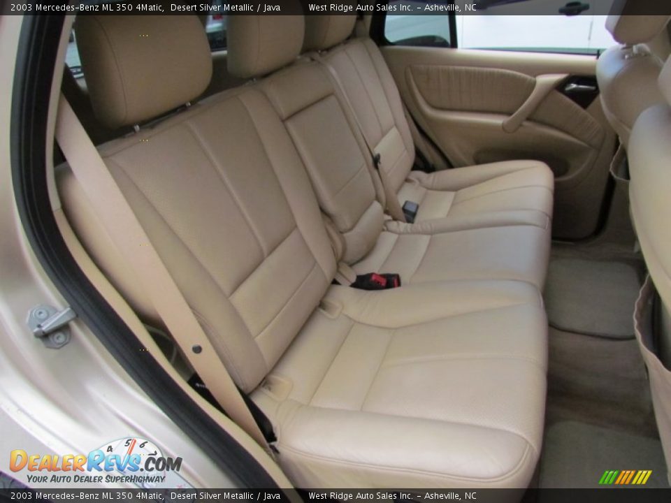 Rear Seat of 2003 Mercedes-Benz ML 350 4Matic Photo #16