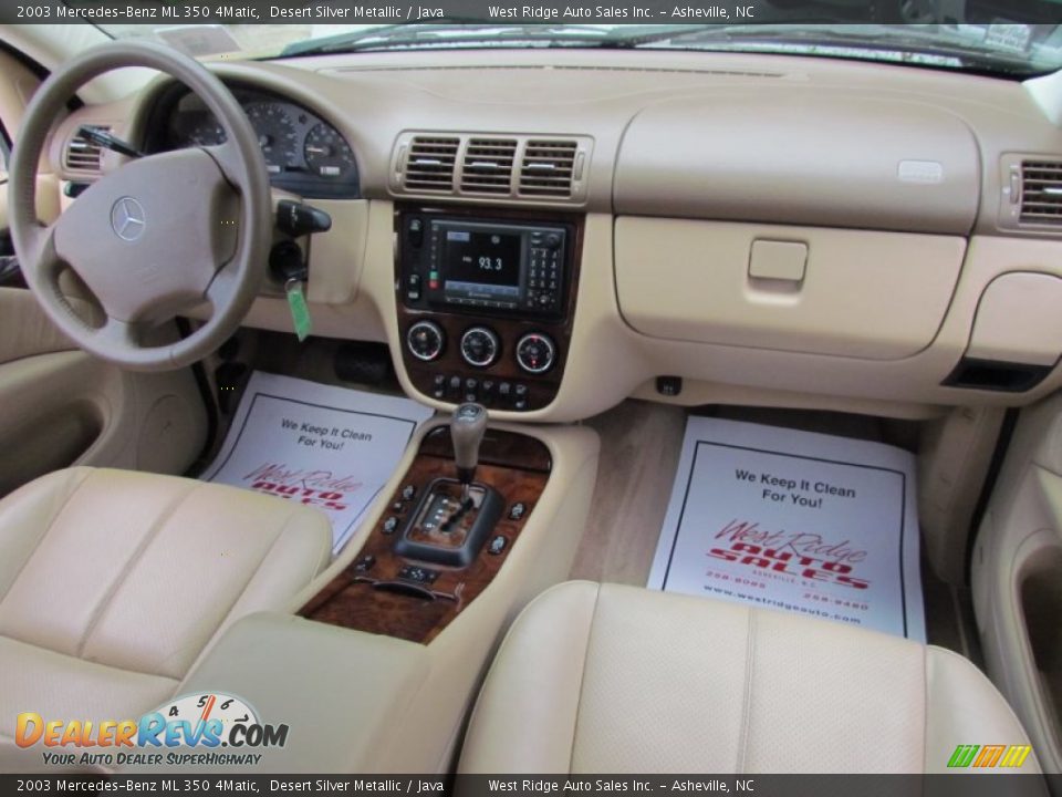 Dashboard of 2003 Mercedes-Benz ML 350 4Matic Photo #17