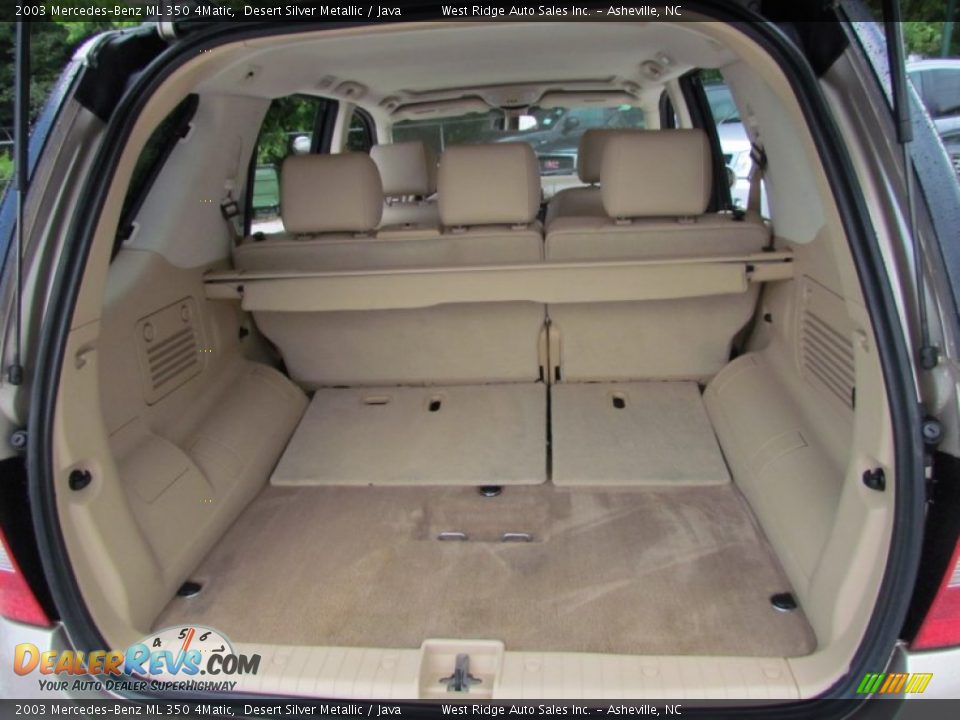 2003 Mercedes-Benz ML 350 4Matic Trunk Photo #18