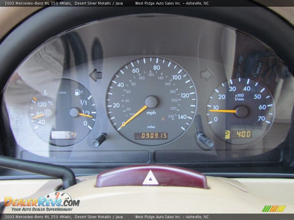 2003 Mercedes-Benz ML 350 4Matic Gauges Photo #25