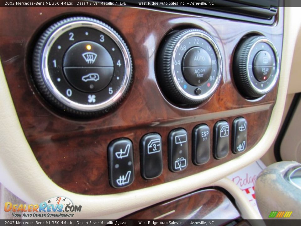 Controls of 2003 Mercedes-Benz ML 350 4Matic Photo #27