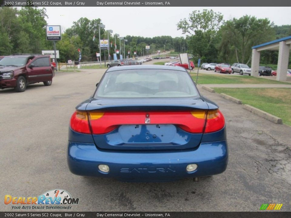 2002 Saturn S Series SC2 Coupe Blue / Gray Photo #3