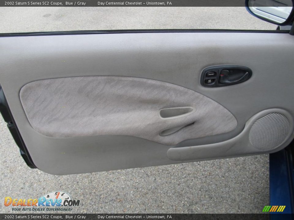 2002 Saturn S Series SC2 Coupe Blue / Gray Photo #7