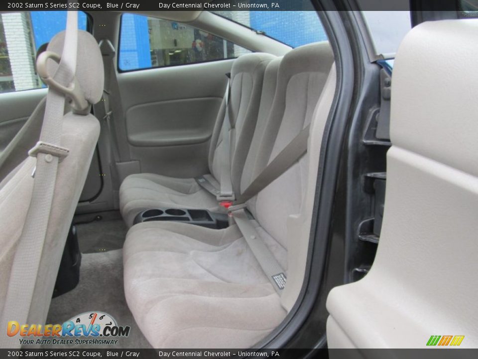 2002 Saturn S Series SC2 Coupe Blue / Gray Photo #10