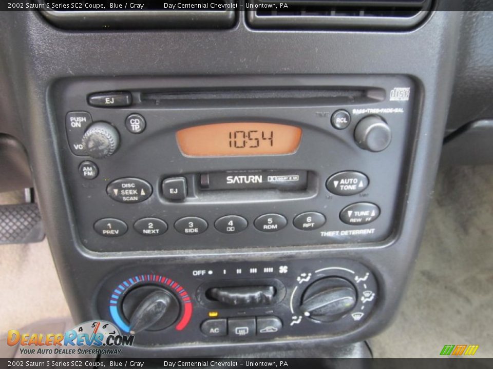 2002 Saturn S Series SC2 Coupe Blue / Gray Photo #12