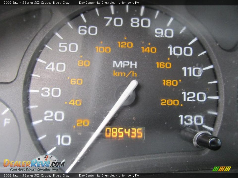 2002 Saturn S Series SC2 Coupe Blue / Gray Photo #15