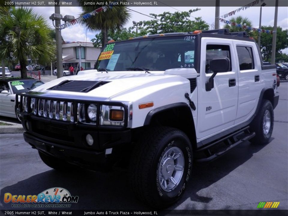 2005 Hummer H2 SUT White / Wheat Photo #7