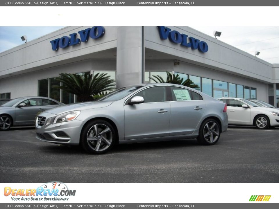 2013 Volvo S60 R-Design AWD Electric Silver Metallic / R Design Black Photo #1