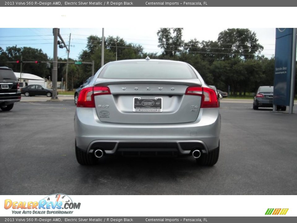 2013 Volvo S60 R-Design AWD Electric Silver Metallic / R Design Black Photo #4