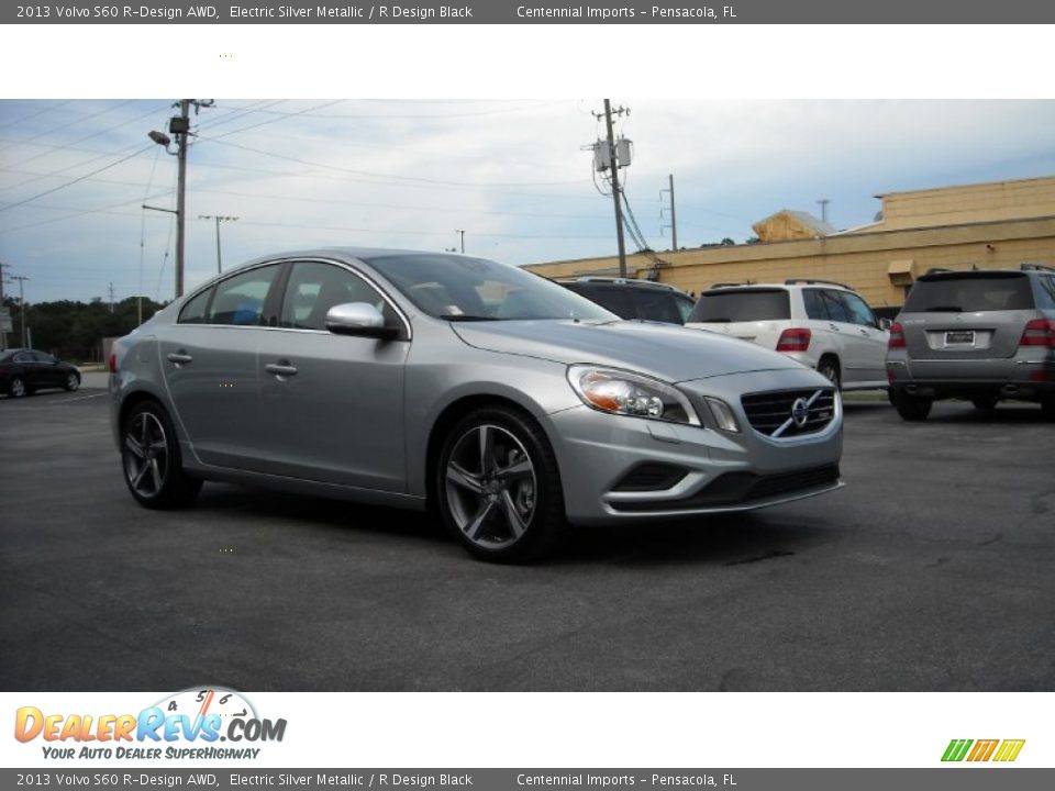 2013 Volvo S60 R-Design AWD Electric Silver Metallic / R Design Black Photo #7