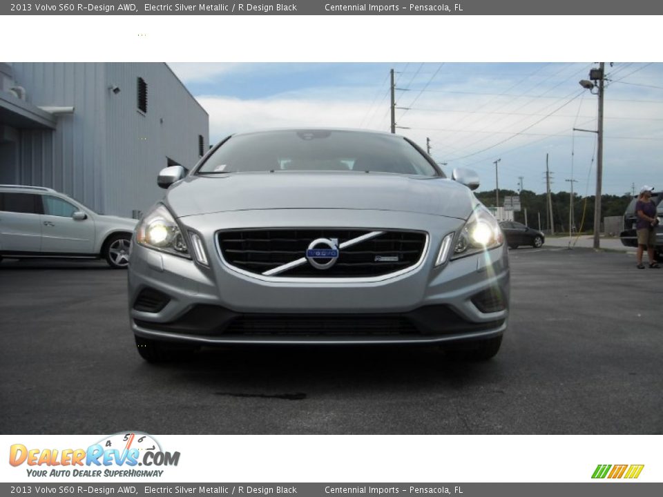 2013 Volvo S60 R-Design AWD Electric Silver Metallic / R Design Black Photo #8