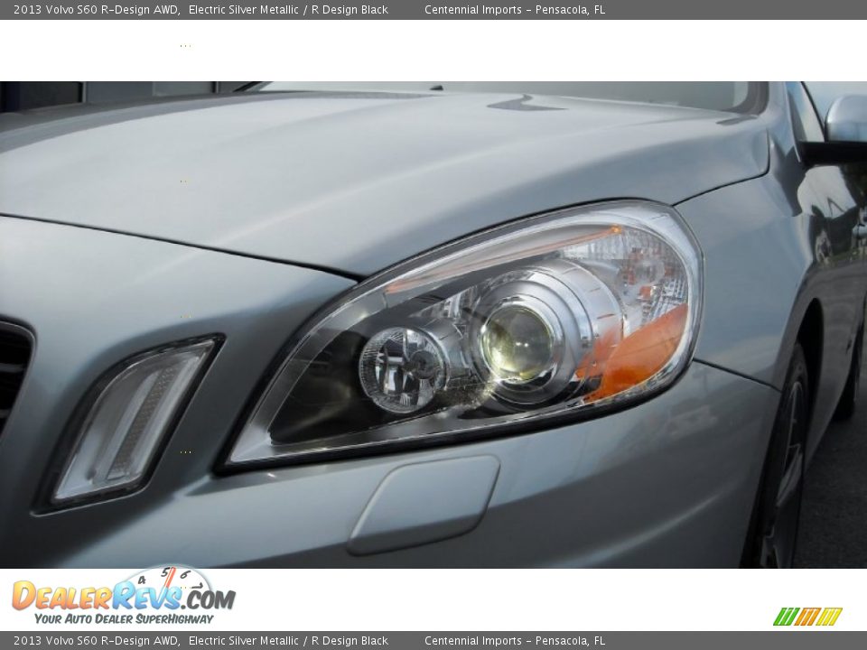 2013 Volvo S60 R-Design AWD Electric Silver Metallic / R Design Black Photo #10