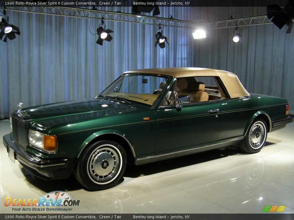 1990 Rolls-Royce Silver Spirit II Custom Convertible Green / Tan Photo #13