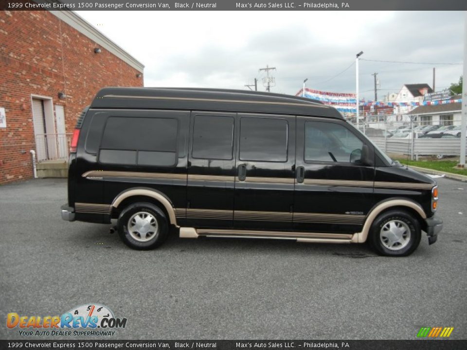 1999 Chevrolet Express 1500 Passenger Conversion Van Black / Neutral Photo #4