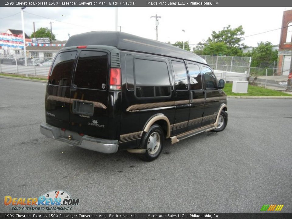 1999 Chevrolet Express 1500 Passenger Conversion Van Black / Neutral Photo #8