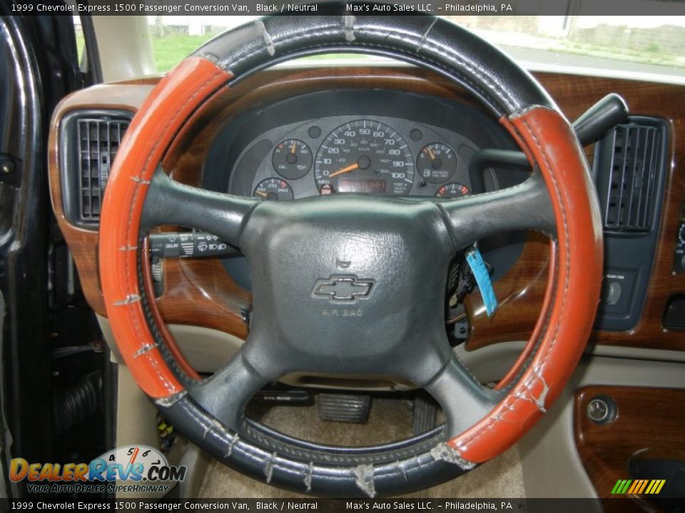 1999 Chevrolet Express 1500 Passenger Conversion Van Black / Neutral Photo #14