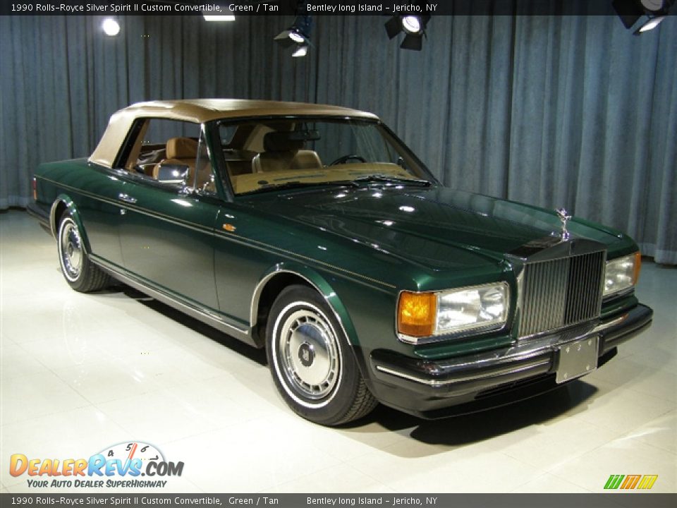 1990 Rolls-Royce Silver Spirit II Custom Convertible Green / Tan Photo #14