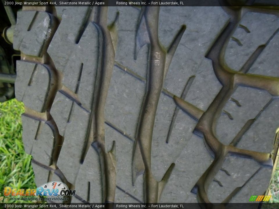 2000 Jeep Wrangler Sport 4x4 Silverstone Metallic / Agate Photo #21