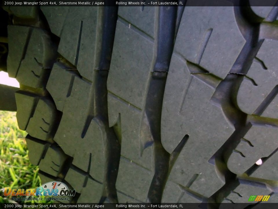 2000 Jeep Wrangler Sport 4x4 Silverstone Metallic / Agate Photo #23