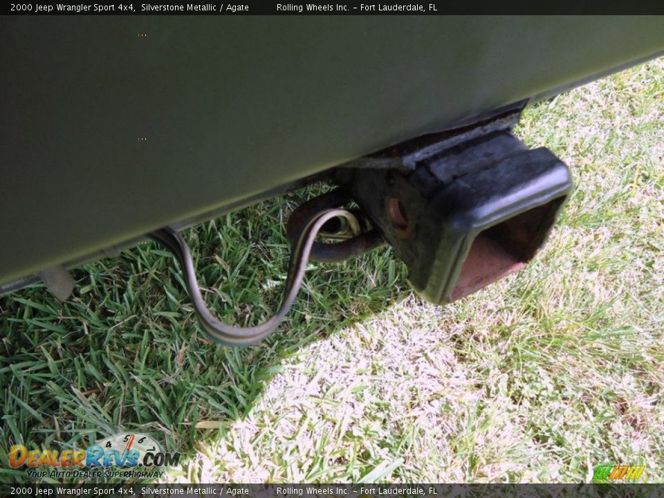 2000 Jeep Wrangler Sport 4x4 Silverstone Metallic / Agate Photo #33