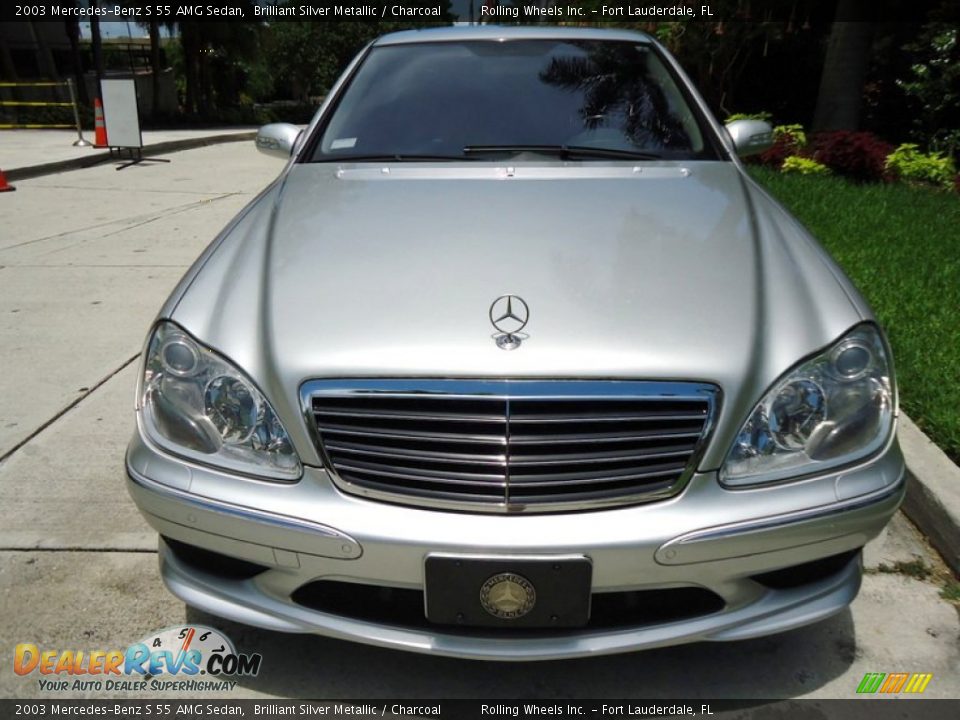 2003 Mercedes-Benz S 55 AMG Sedan Brilliant Silver Metallic / Charcoal Photo #2