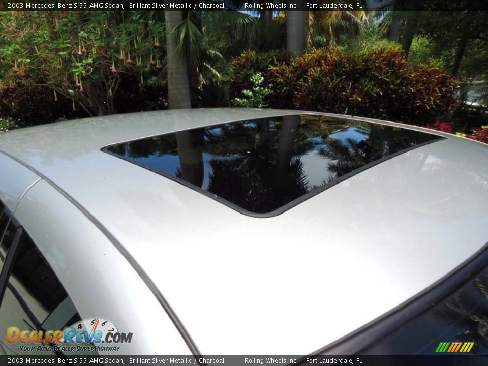 2003 Mercedes-Benz S 55 AMG Sedan Brilliant Silver Metallic / Charcoal Photo #19