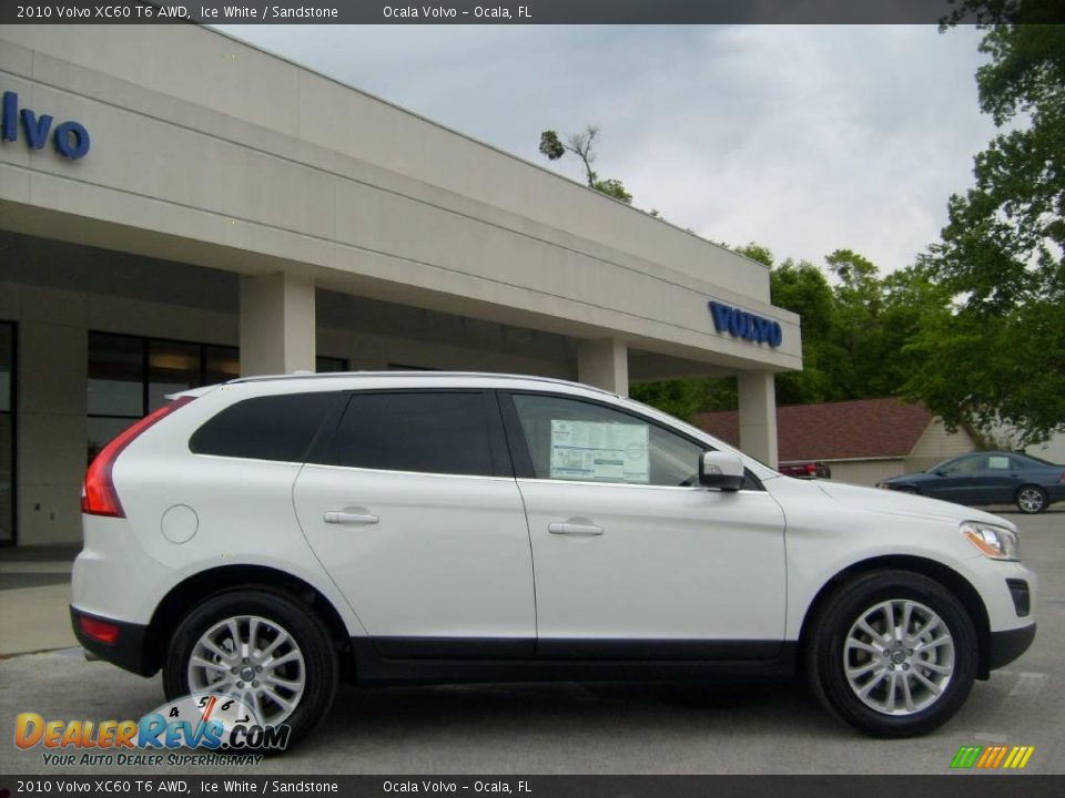 2010 Volvo XC60 T6 AWD Ice White / Sandstone Photo #2