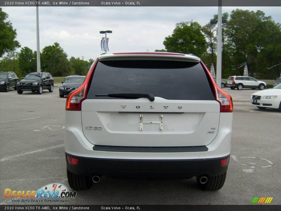 2010 Volvo XC60 T6 AWD Ice White / Sandstone Photo #4