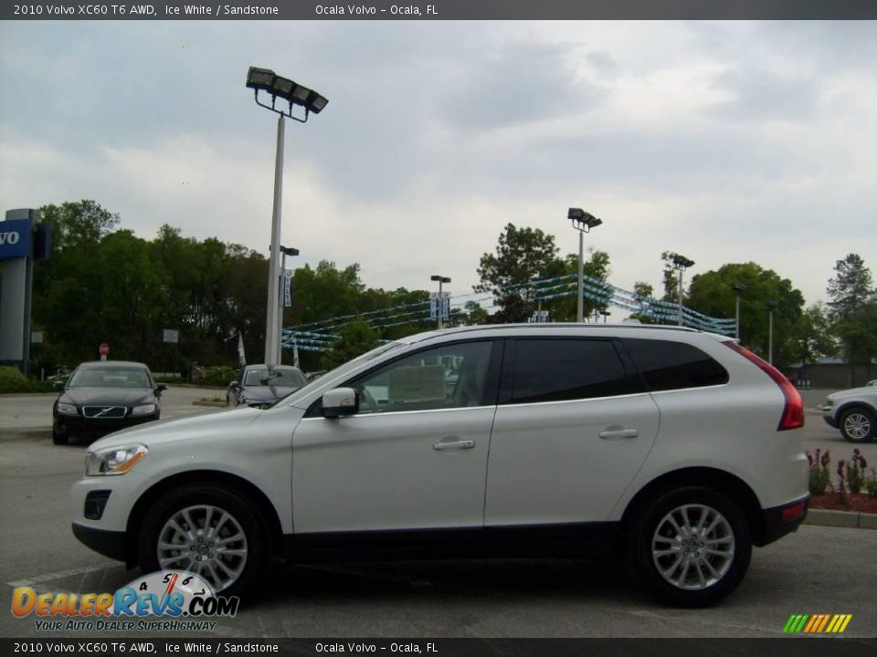 2010 Volvo XC60 T6 AWD Ice White / Sandstone Photo #6