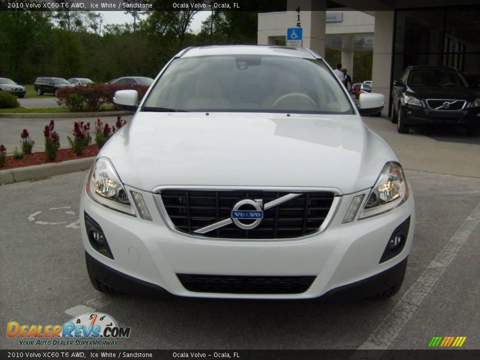 2010 Volvo XC60 T6 AWD Ice White / Sandstone Photo #8
