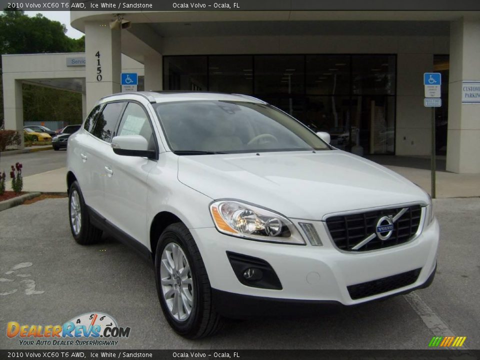 2010 Volvo XC60 T6 AWD Ice White / Sandstone Photo #9