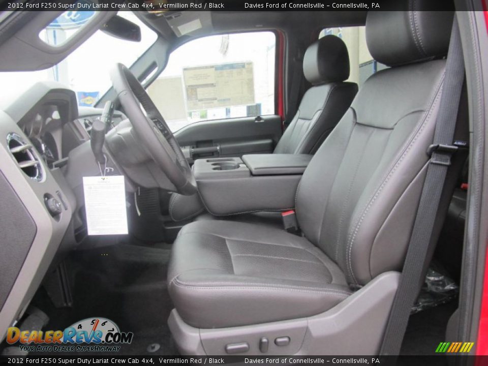 Front Seat of 2012 Ford F250 Super Duty Lariat Crew Cab 4x4 Photo #8