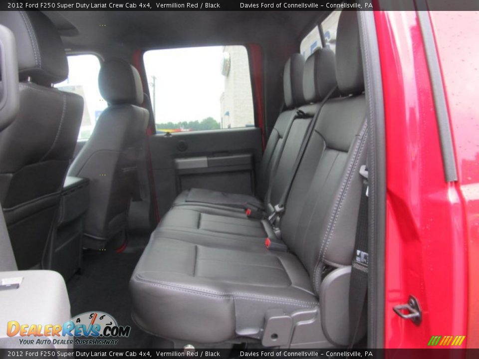 Rear Seat of 2012 Ford F250 Super Duty Lariat Crew Cab 4x4 Photo #9