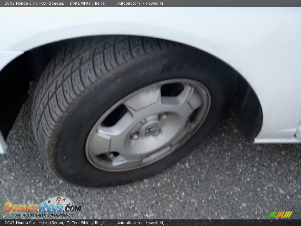 2003 Honda Civic Hybrid Sedan Taffeta White / Beige Photo #20