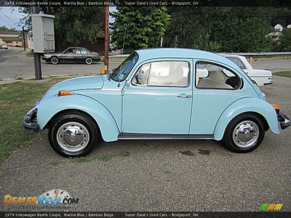 Marina Blue 1974 Volkswagen Beetle Coupe Photo #2