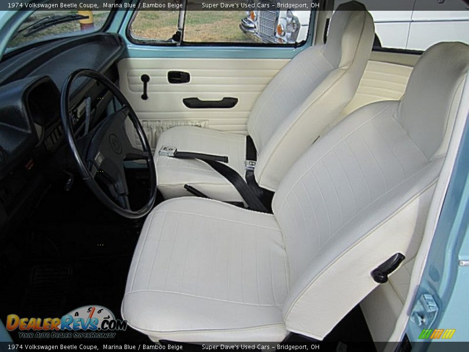 Bamboo Beige Interior - 1974 Volkswagen Beetle Coupe Photo #11