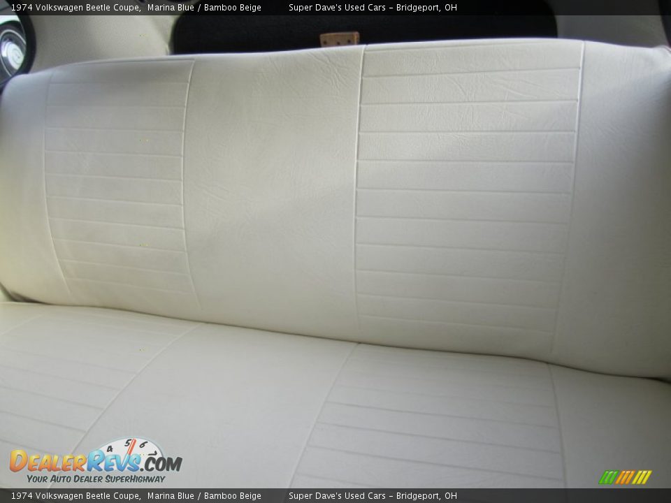 1974 Volkswagen Beetle Coupe Marina Blue / Bamboo Beige Photo #15