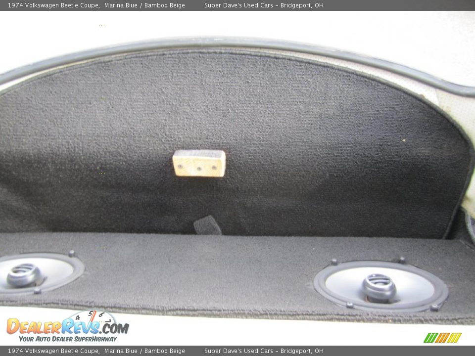 1974 Volkswagen Beetle Coupe Marina Blue / Bamboo Beige Photo #16