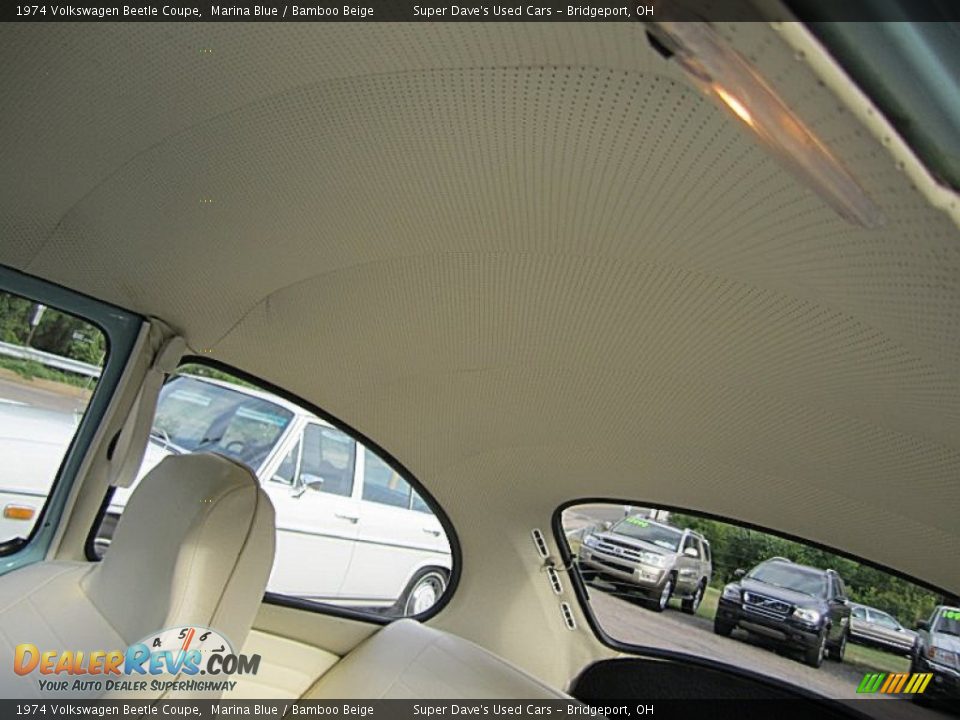 1974 Volkswagen Beetle Coupe Marina Blue / Bamboo Beige Photo #17
