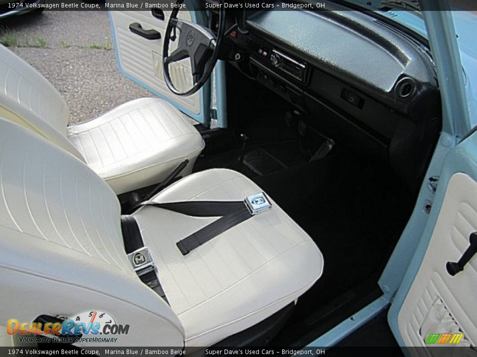 Bamboo Beige Interior - 1974 Volkswagen Beetle Coupe Photo #18