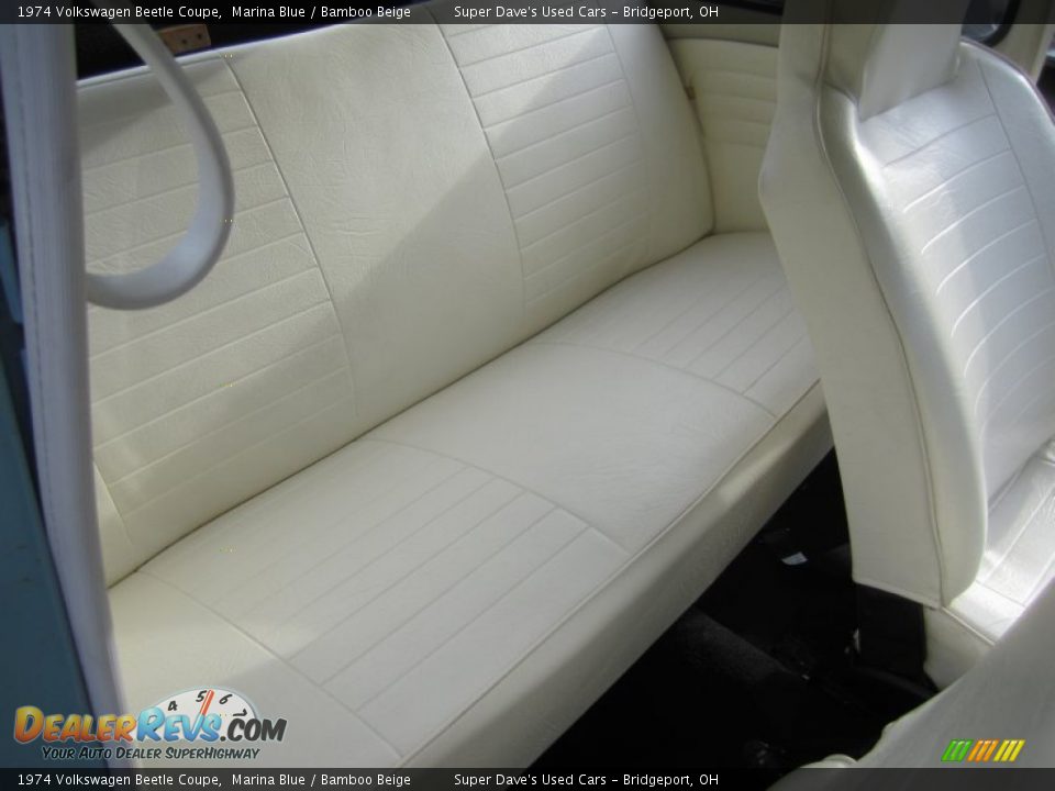 1974 Volkswagen Beetle Coupe Marina Blue / Bamboo Beige Photo #20
