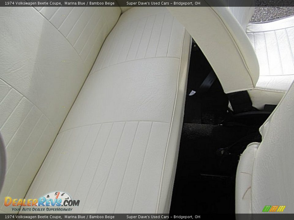 1974 Volkswagen Beetle Coupe Marina Blue / Bamboo Beige Photo #21