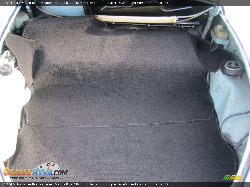 1974 Volkswagen Beetle Coupe Marina Blue / Bamboo Beige Photo #22