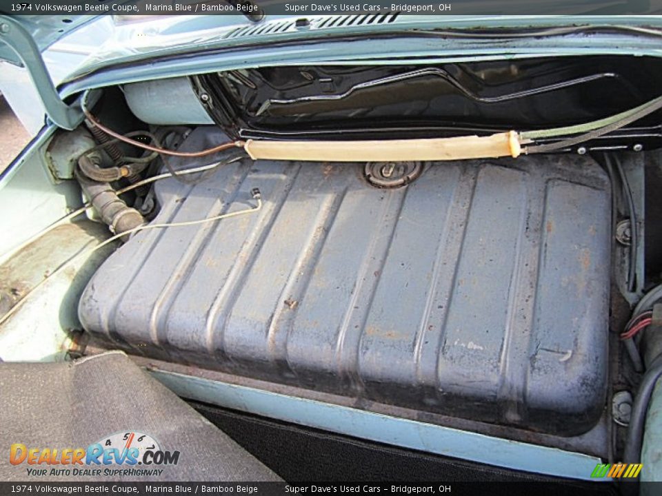 1974 Volkswagen Beetle Coupe Marina Blue / Bamboo Beige Photo #23
